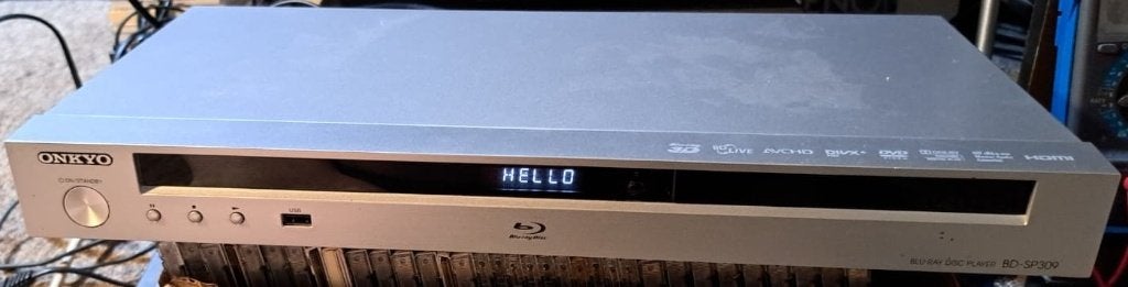 Onkyo BD-SP309 3D Blu-ray/DVD/CD speler, Audio, Tv en Foto, Blu-ray-spelers, Ophalen, Zo goed als nieuw, Overige merken