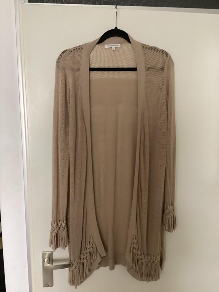 Tramontana vest XL beige met mooie details mt42, Kleding | Dames, Ophalen of Verzenden, Zo goed als nieuw, Maat 42/44 (L), Beige