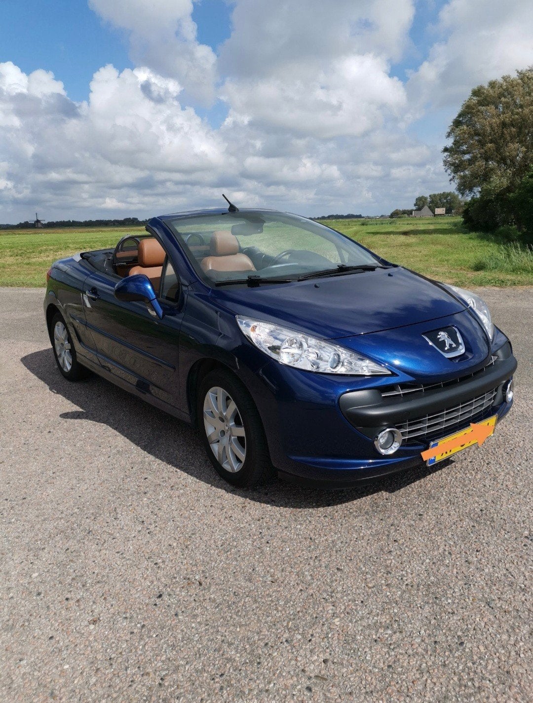 Peugeot 207 1.6 16V CC 88KW 2008 Blauw, Auto's, Voorwielaandrijving, 15 km/l, 4 cilinders, Cabriolet