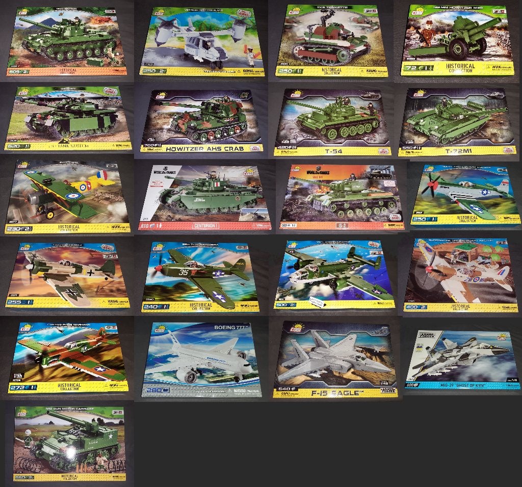 Cobi WW2 + modern vliegtuig tank leger bouwstenen sets, Verzenden, Nieuw