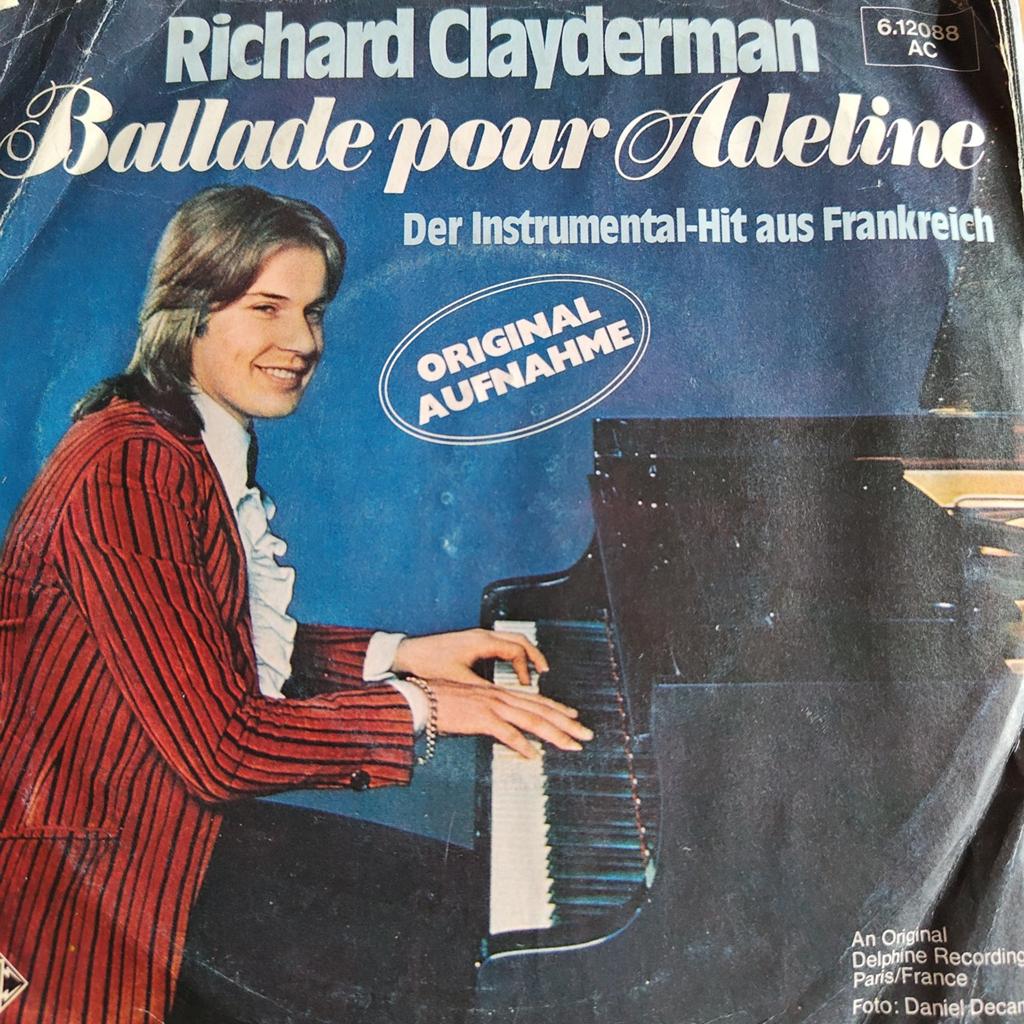 Richard Clayderman - Ballade pour Adeline (Single), Gebruikt, Klassiek, 7 inch, Single