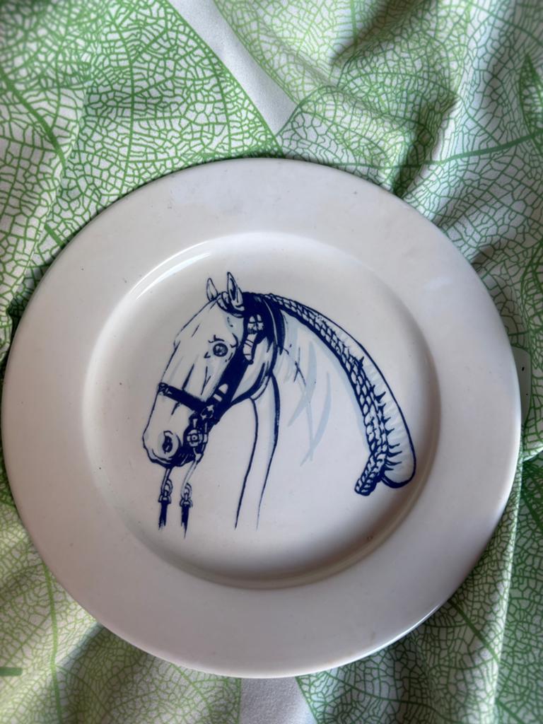 Vintage Ann chapman equestrian salad plate, Ophalen of Verzenden