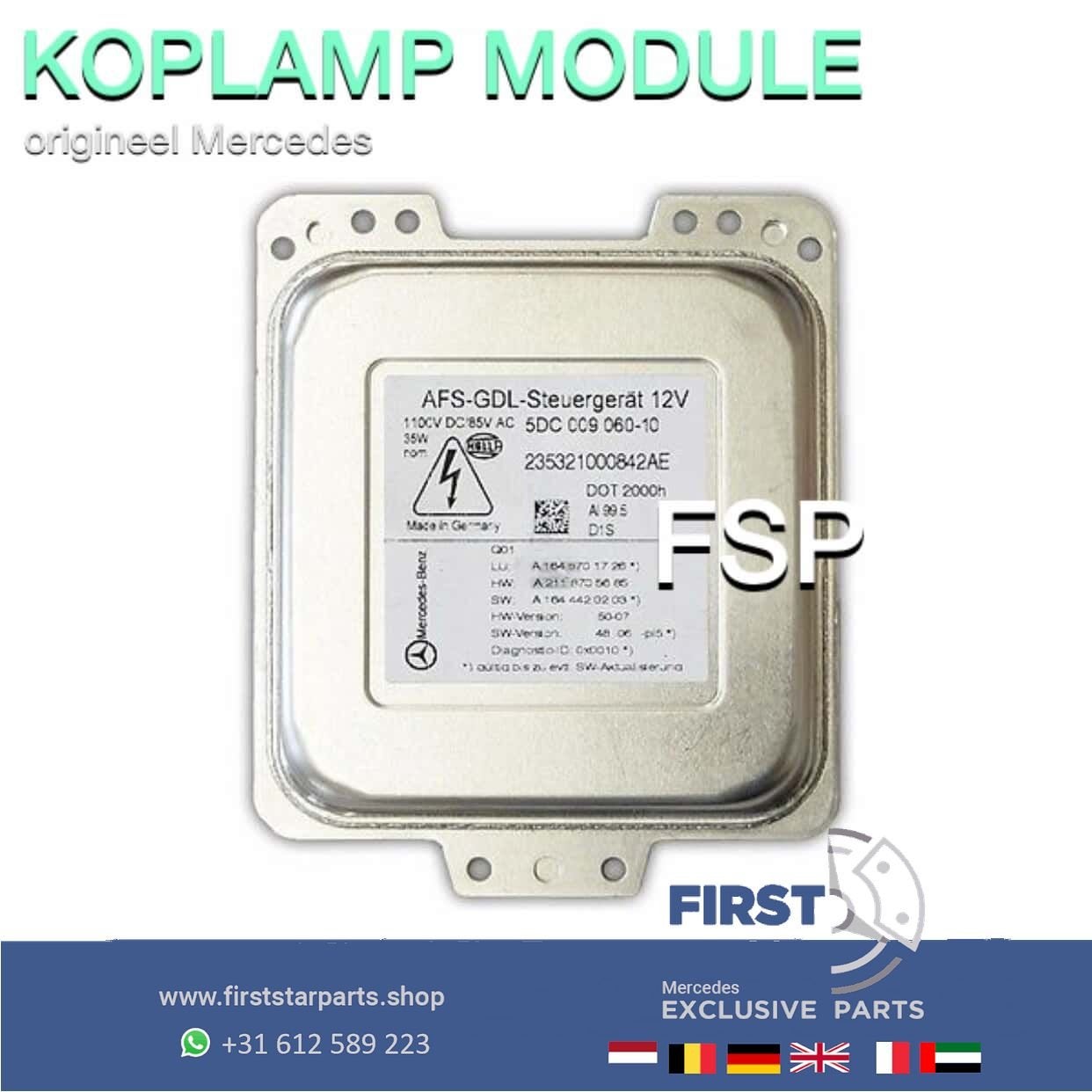 A1648704128 XENON KOPLAMP MODULE W164 ML W212 E Klasse W207