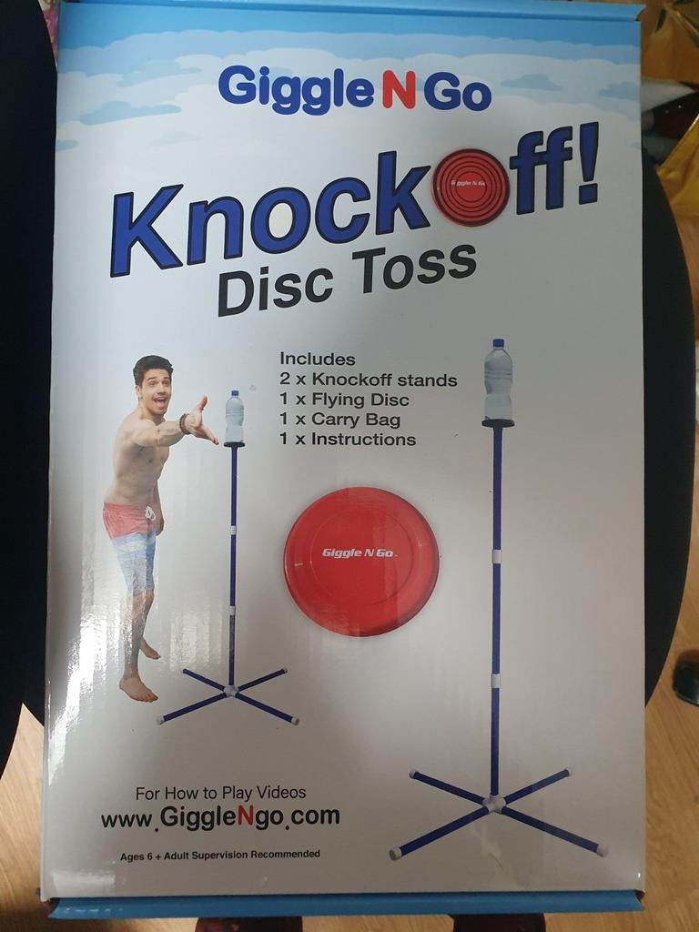 Giggle N Go Knockoff! Disc Toss frisbee spel, Ophalen of Verzenden, Nieuw
