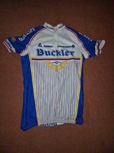 wielershirt Buckler Colnago ploeg Jan Raas, maat XL, Fietsen en Brommers, Ophalen of Verzenden, Zo goed als nieuw, XL, Bovenkleding