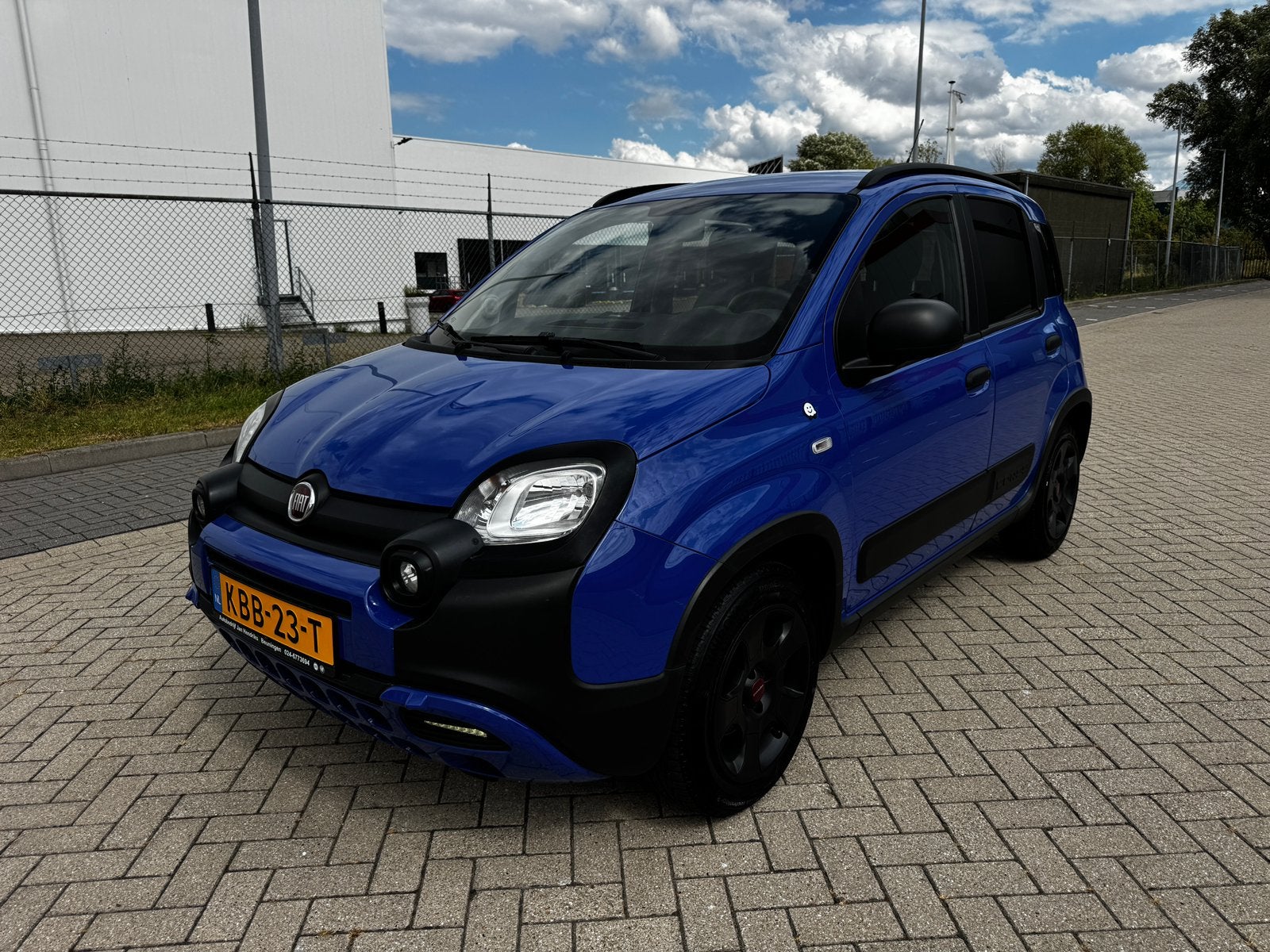 Fiat Panda City Cross 1.2 4 cilinder 69PK 2019 Blauw, Voorwielaandrijving, Blauw, Leder en Stof, Bedrijf