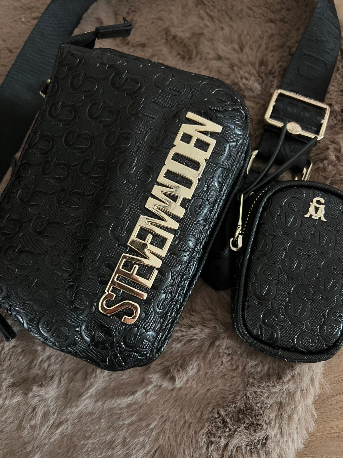 Steve madden tas dames, Ophalen of Verzenden, Zo goed als nieuw, Zwart