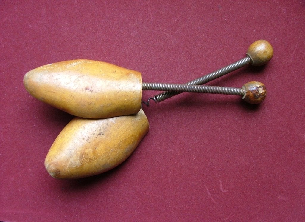 ANTIEKE HOUTEN HEREN SCHOENSPANNERS ca. 1930, Ophalen of Verzenden