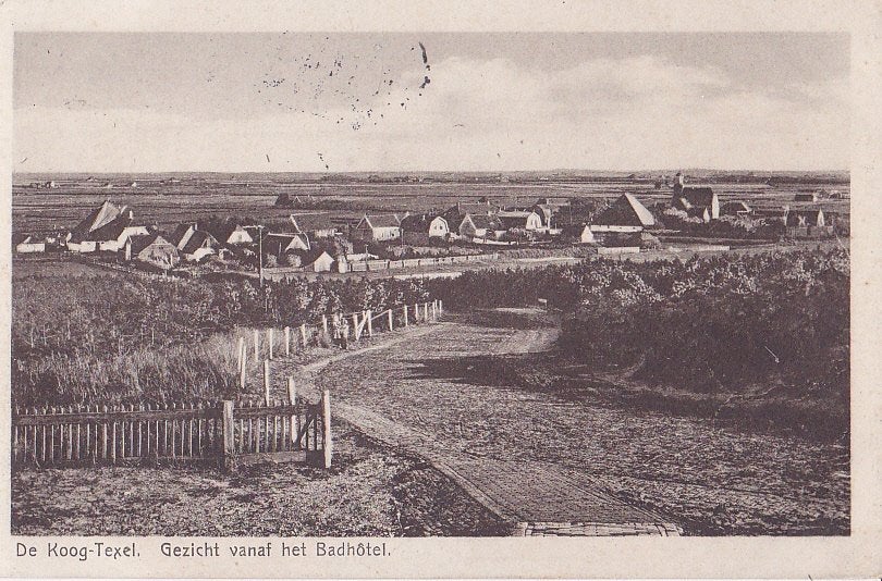 De koog. (Texel), Verzenden, 1920 tot 1940, Gelopen, Waddeneilanden
