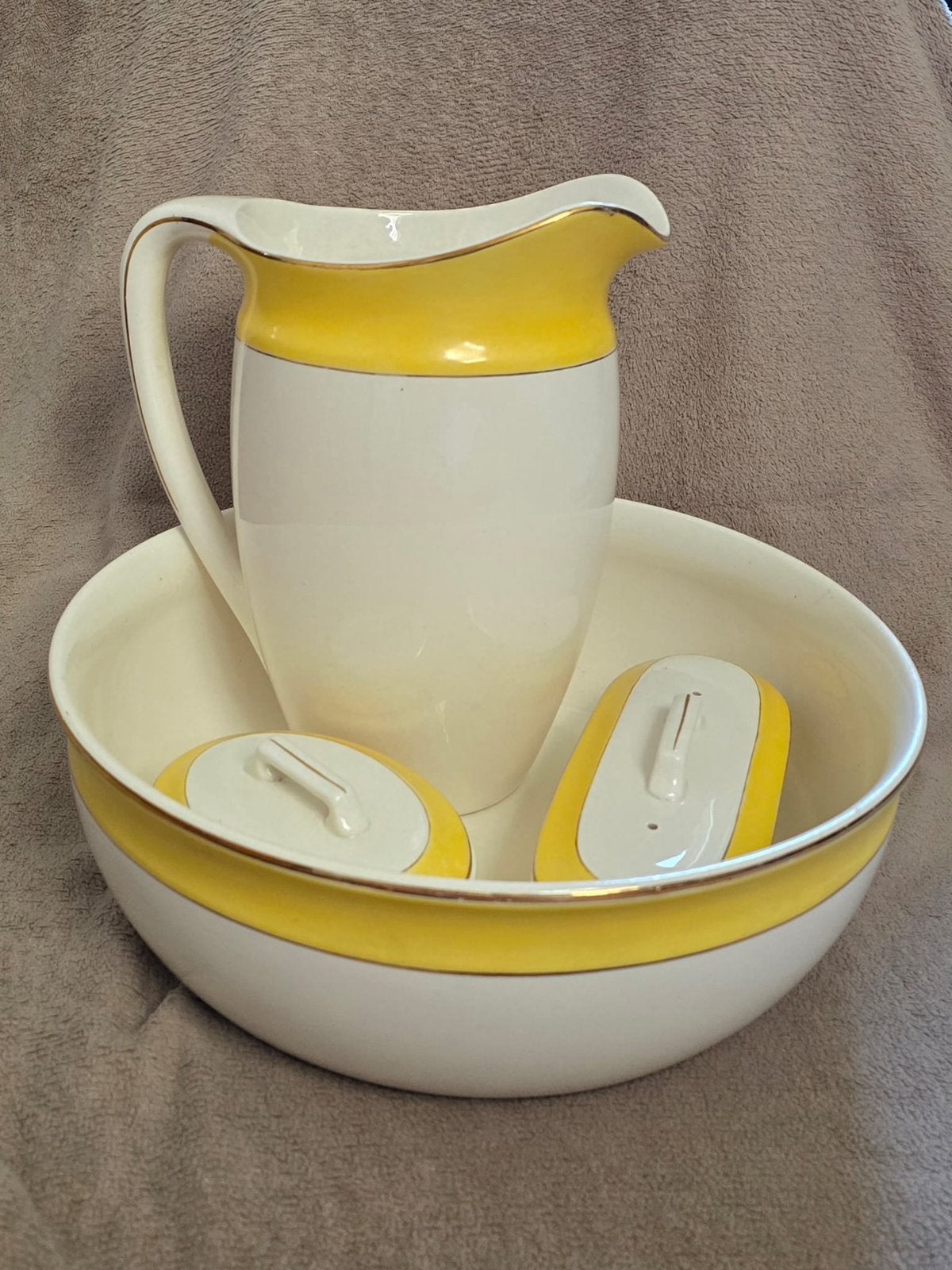 Vintage Société Céramique Maastricht Wasstel Set, Antiek en Kunst, Ophalen