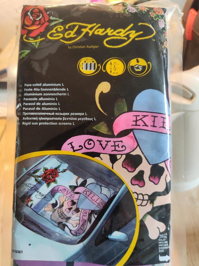 Ed Hardy Zonnescherm Auto 130x70 cm - Nieuw in verpakking, Ophalen of Verzenden, Nieuw