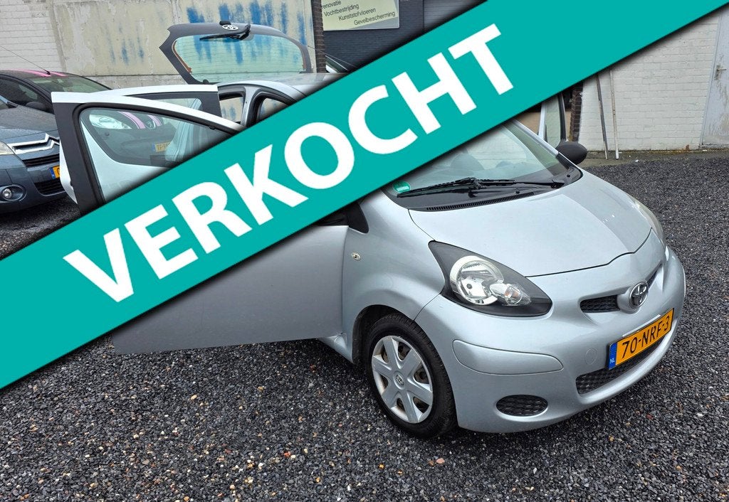 Toyota Aygo 1.0-12V Access 5 drs airco ijskoud, Auto's, Toyota, Bedrijf, Te koop, Aygo, ABS, Airbags, Metallic lak, Radio, Startonderbreker