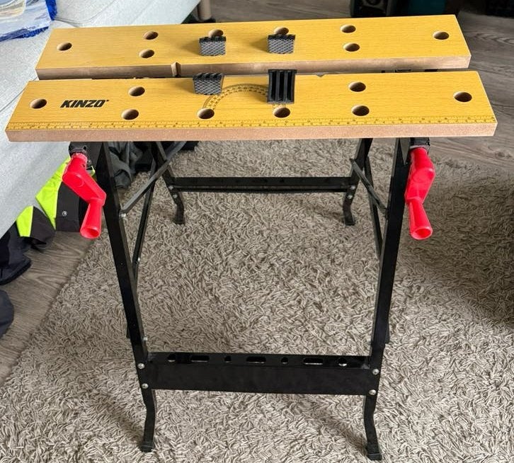 workmate kinzo, Ophalen, Zo goed als nieuw, Minder dan 70 cm, Inklapbaar