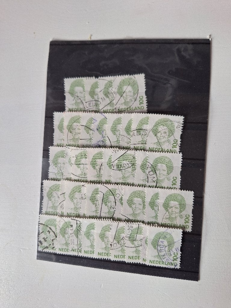 Nederland NVPH 1582 40 x 10 gulden, Verzenden, Na 1940, Gestempeld