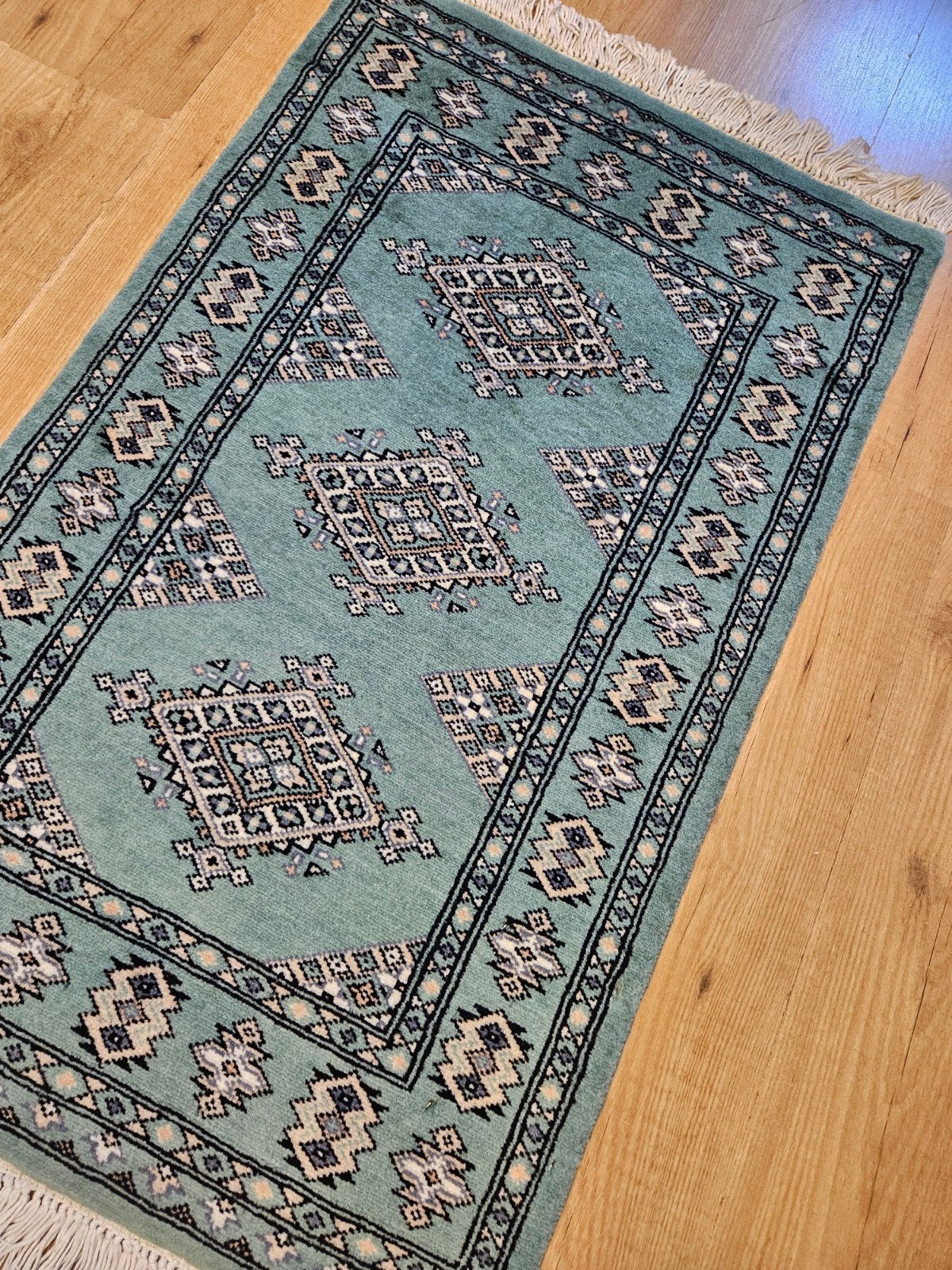 Handgeknoopt oosters tapijt karachi 100x62, Info@SlatsAntiek.nl, 50 tot 100 cm, Perzisch, Vof Slats Antiek