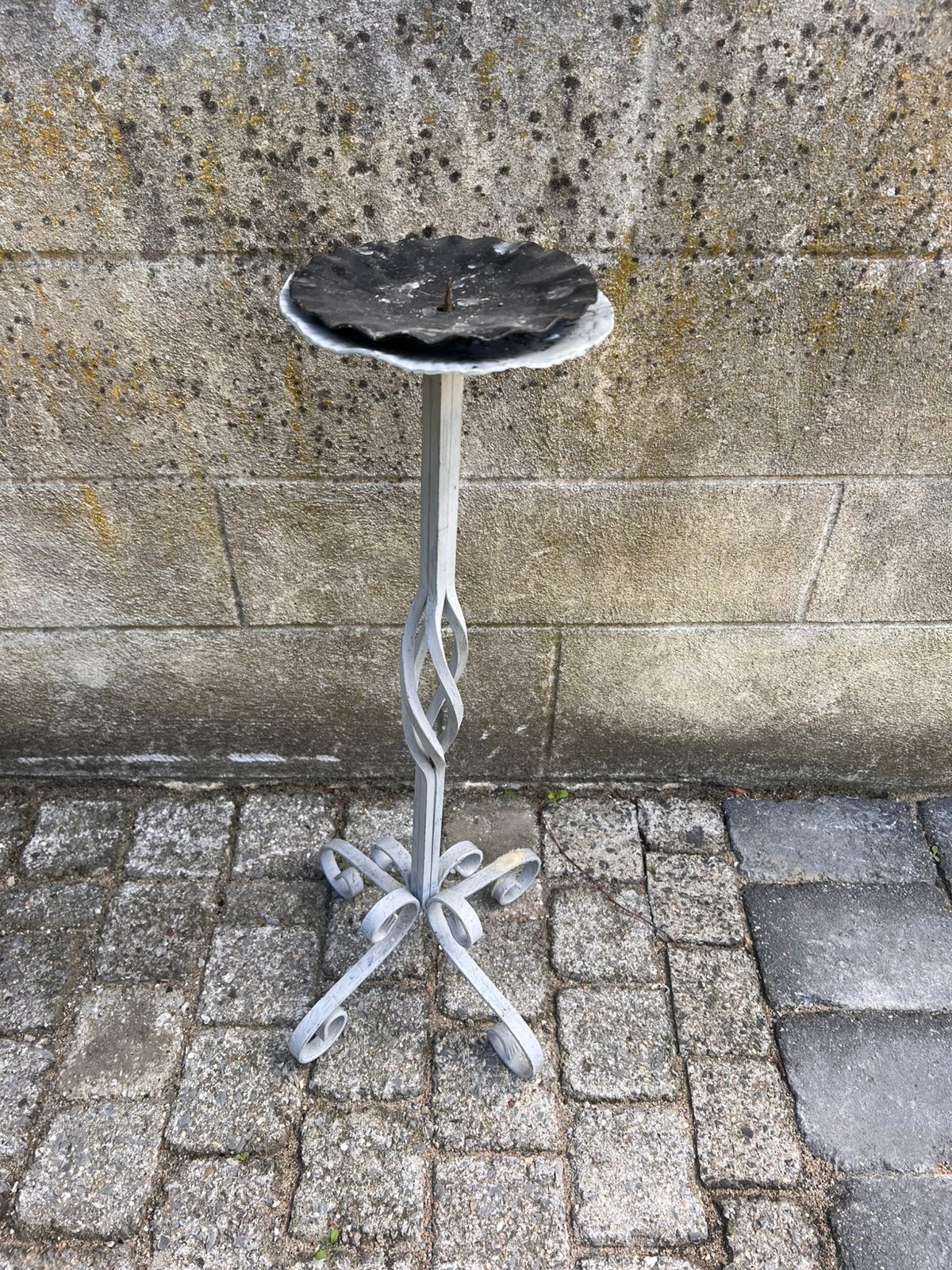 Smeedijzeren kandelaar, Antiek en Kunst, Ophalen of Verzenden, Overige materialen