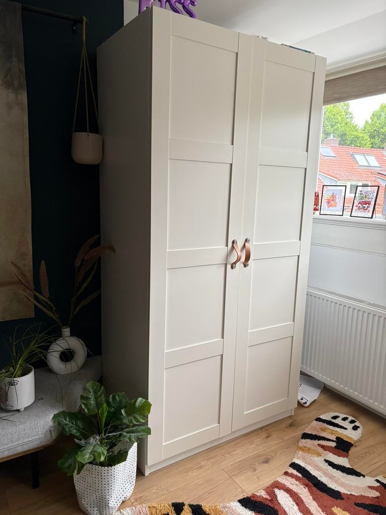 Ikea pax kledingkast met bergsbo deuren, Ophalen of Verzenden, Zo goed als nieuw, 50 tot 75 cm, 200 cm of meer