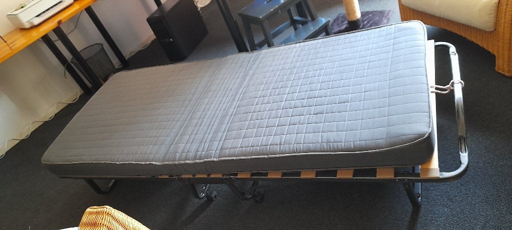 opklapbed met matras, Ophalen, Gebruikt, Eenpersoons, 80 cm
