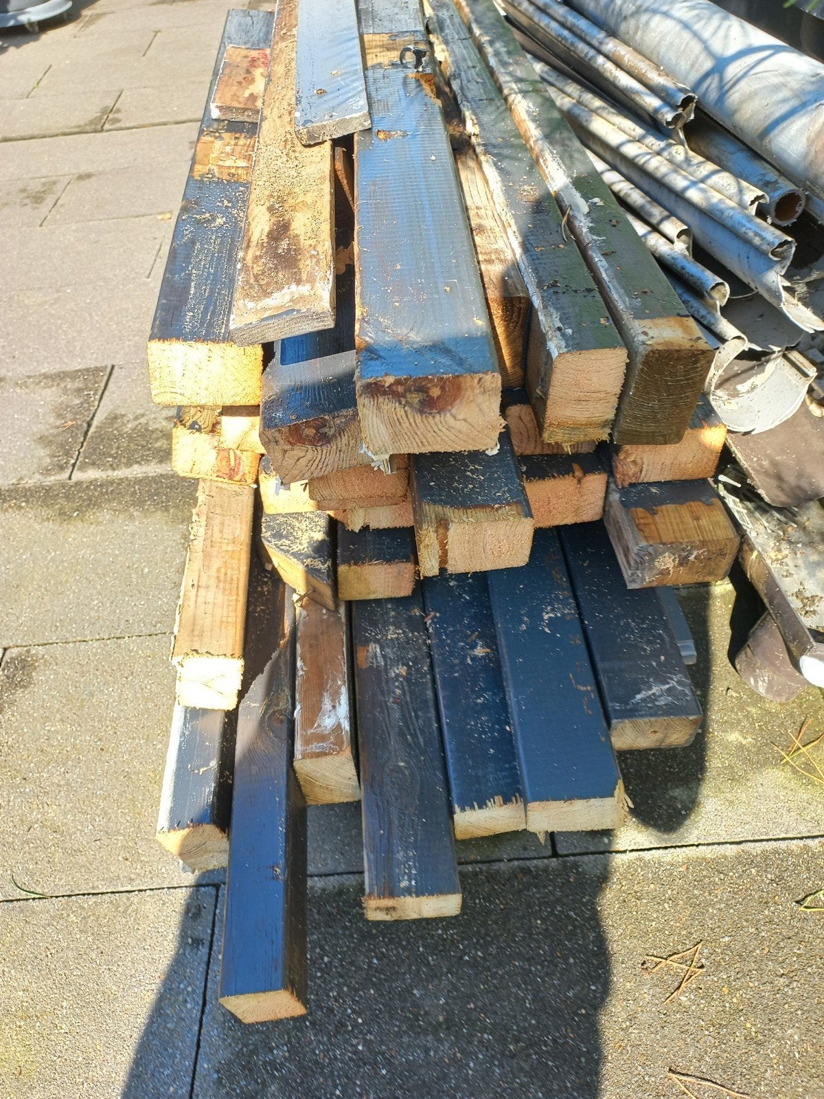 stookhout gratis, Tuin en Terras, Palen, Balken en Planken, Ophalen, Gebruikt, Minder dan 180 cm, Palen