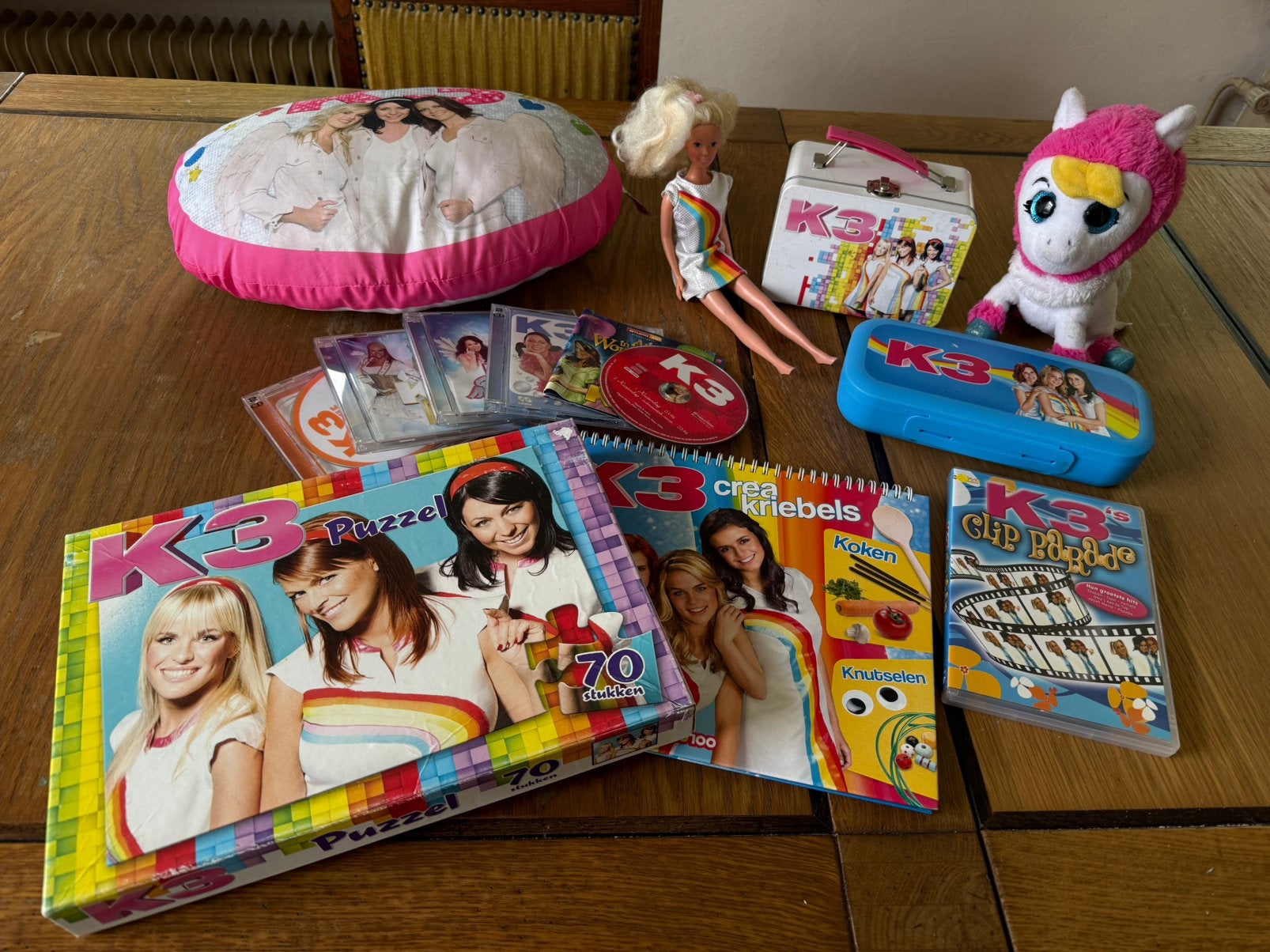 K3 pakket, Cd's en Dvd's, Cd Singles, Gebruikt, Nederlandstalig, Verzenden