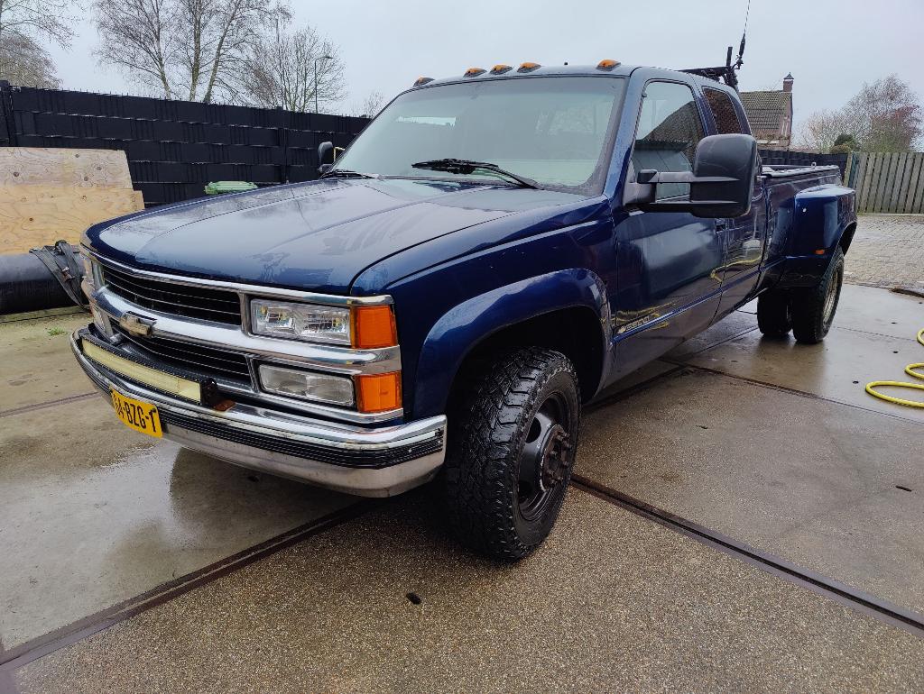 Chevrolet Silverado K3500 7.4 dually, Auto's, Chevrolet, Particulier, Silverado, 4x4, Trekhaak, LPG, SUV of Terreinwagen, Automaat