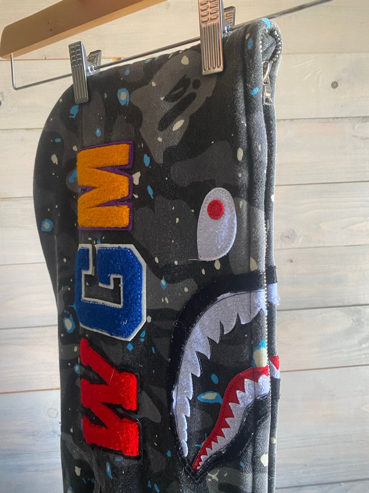 Bape Shark Hoodie Camo Full Zip - Zeldzaam Design, Verzenden, Gedragen