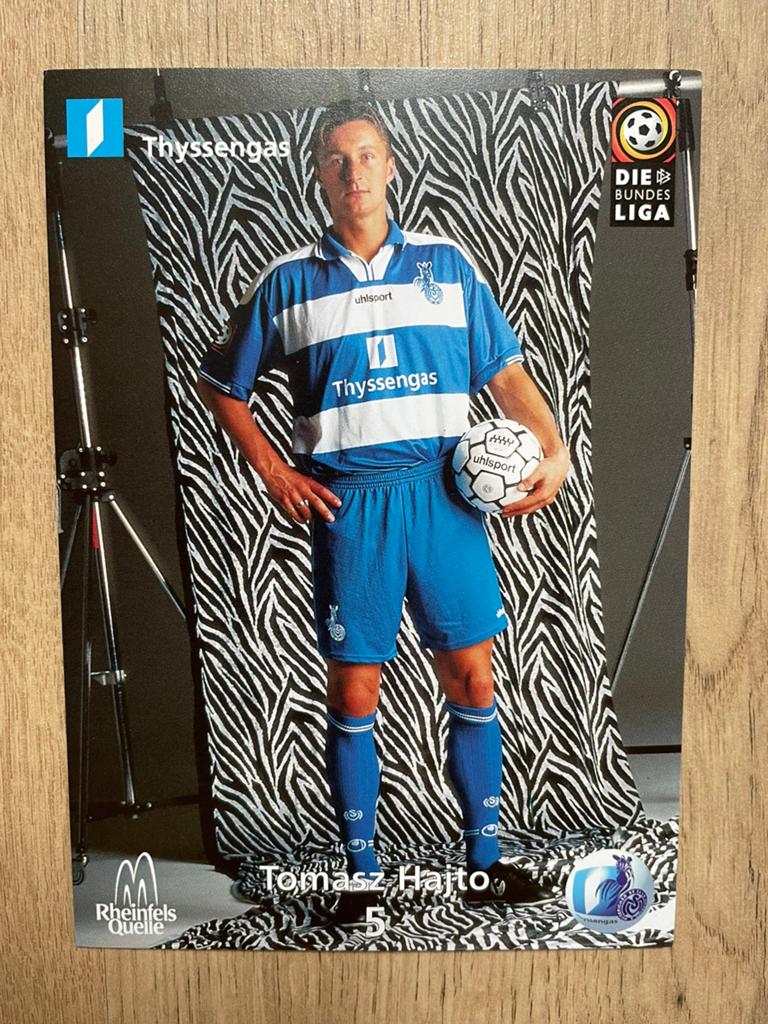 Fotokaart Tomasz Hajto (MSV Duisburg)., Verzamelen, Sportartikelen en Voetbal, Ophalen of Verzenden, Nieuw, Spelerskaart