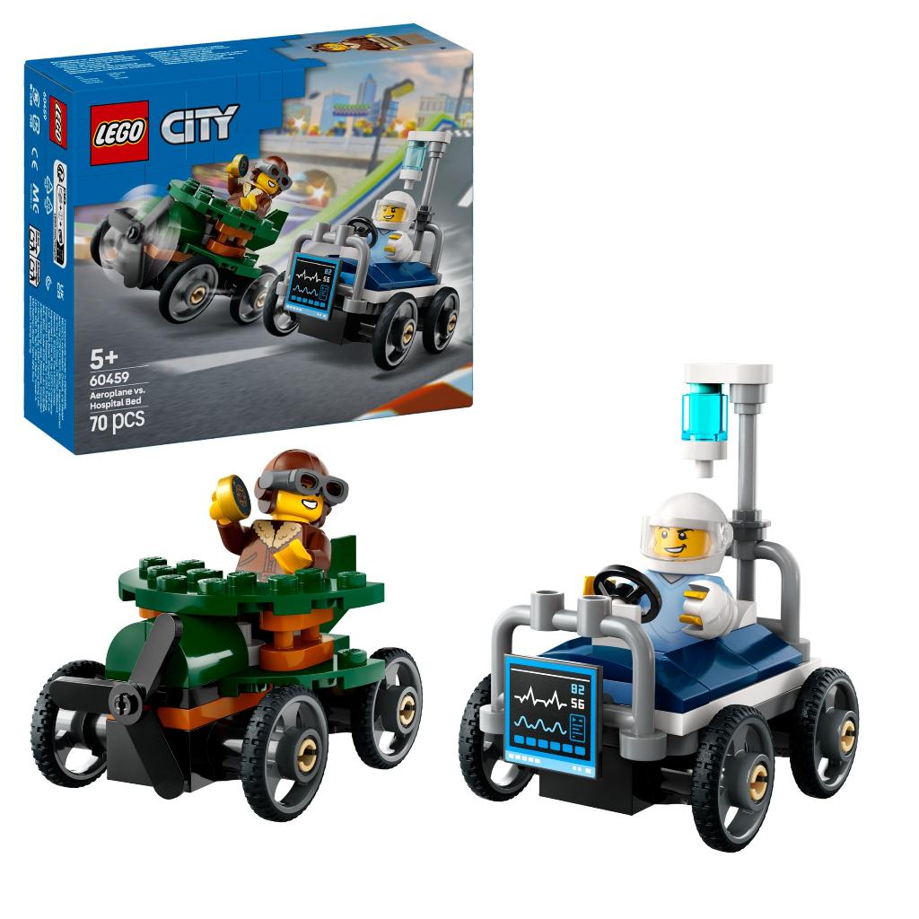 LEGO City 60459 Vliegtuig Vs. Ziekenhuisbed 70 delig, Ophalen of Verzenden, Nieuw, Complete set, Lego
