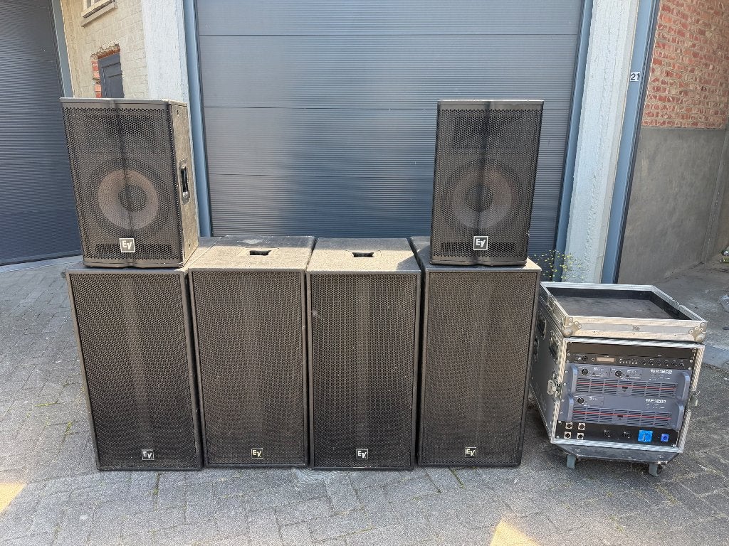 Electro voice set compleet 4 x rx118s 2 x tx1122 2x amp, Ophalen, Gebruikt, Overige merken