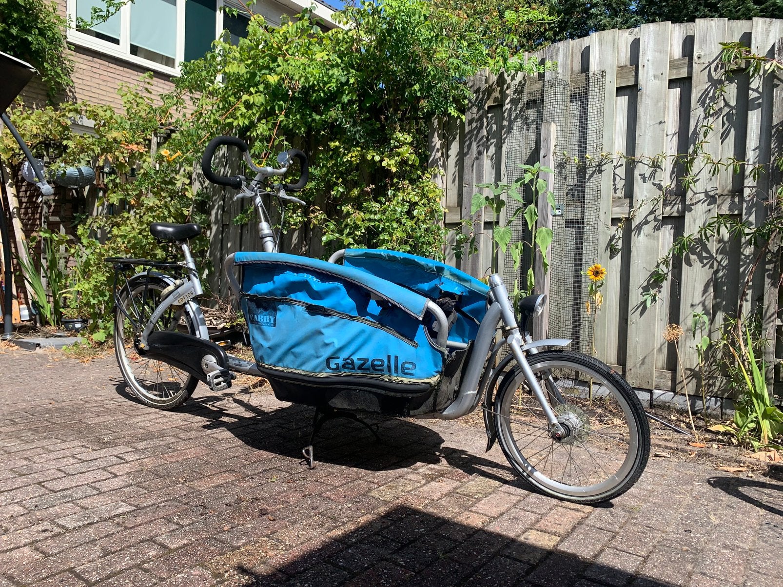 Gazelle cabby bakfiets, Ophalen, Gebruikt, Opvouwbaar, Gazelle