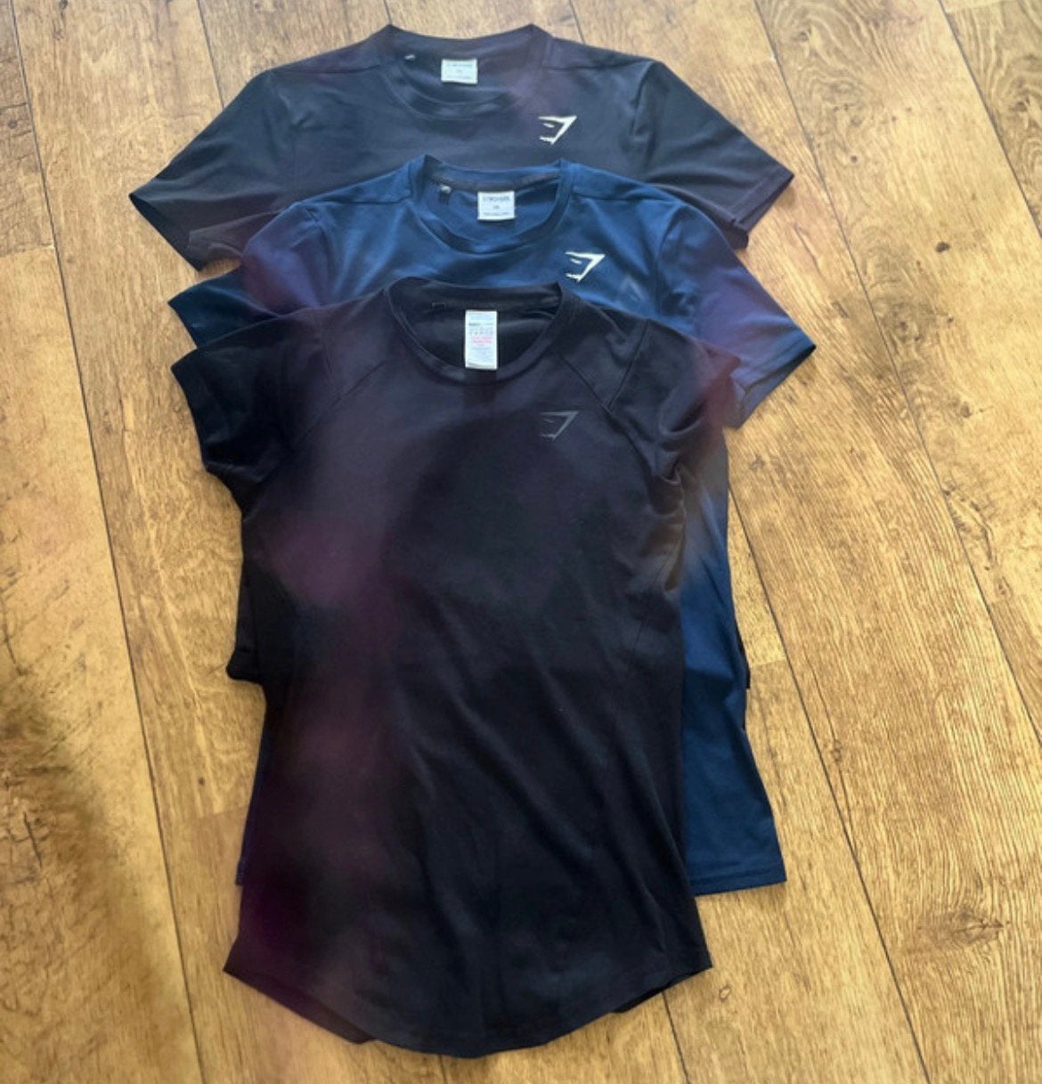 3 gymshark shirts, Verzenden, Zo goed als nieuw, Maat 46 (S) of kleiner, Overige kleuren