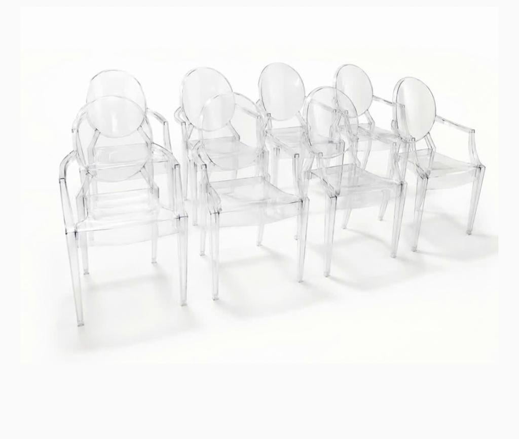Louis Ghost stoelen van Kartell, Huis en Inrichting, Stoelen, Kunststof, Overige kleuren, Ophalen of Verzenden, Zo goed als nieuw