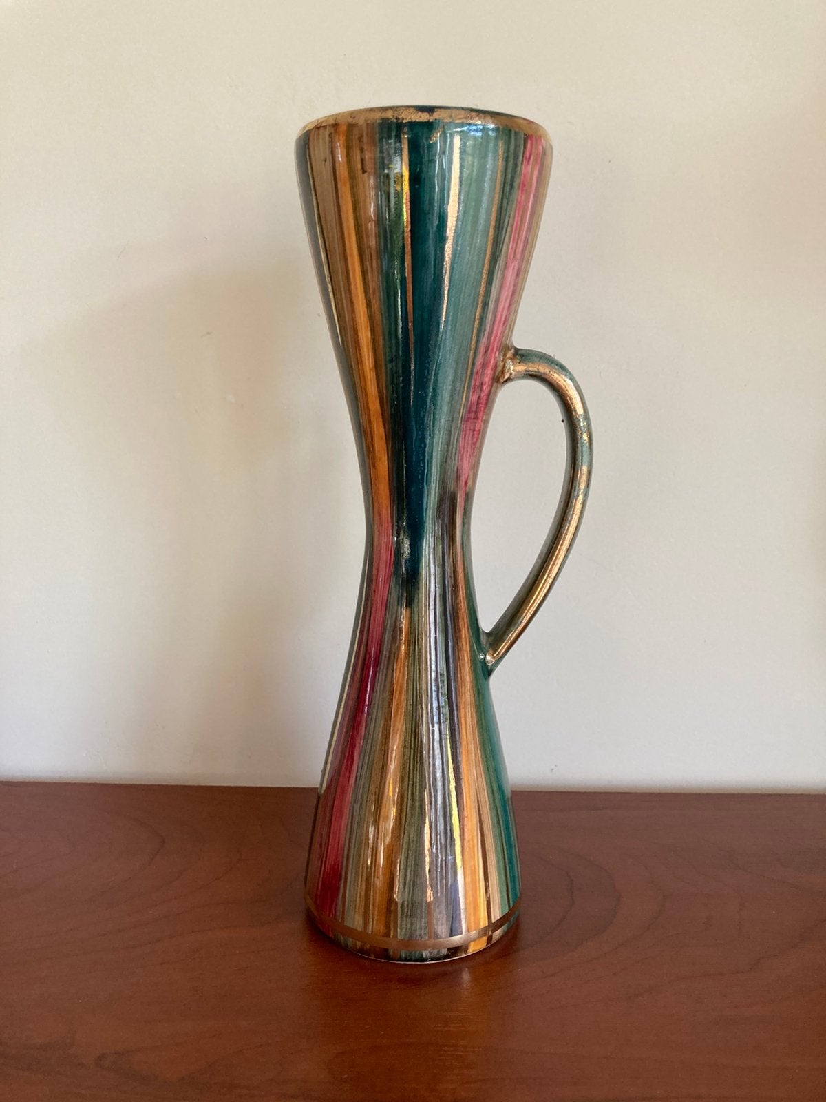 VINTAGE MID-CENTURY KERAMIEKEN DUITSE VAAS, Ophalen of Verzenden