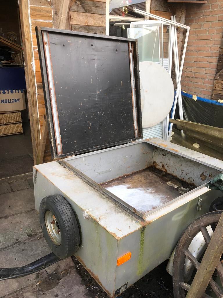 Kleine bagage wagen voor achter een motor brommobiel, Ophalen of Verzenden, Gebruikt