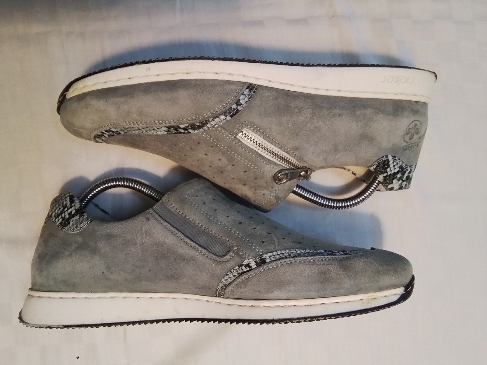 Grijze  Rieker Sneakers, maat 41., Ophalen of Verzenden, Zo goed als nieuw, Grijs, Sneakers of Gympen