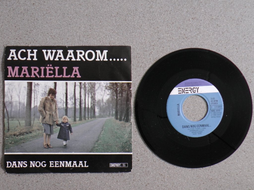 Mariëlla - Ach waarom VINYL SINGLE Piraten Single, 7 inch, Zo goed als nieuw, Nederlandstalig, Fotohoes