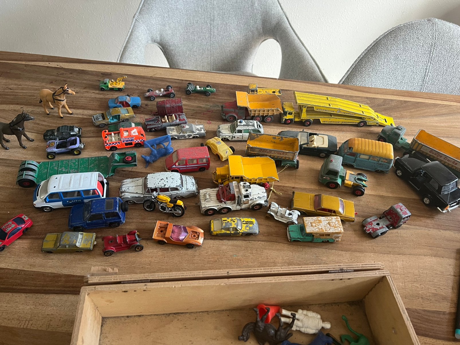 Dinky toys partij brabham formule 1 ford daf vintage, Ophalen of Verzenden, Gebruikt, Auto, Dinky Toys