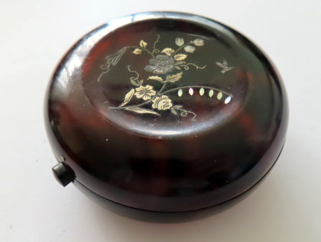Uit inboedel: Antiek rond poederdoosje (ca 1860-1890) incl v, Verzenden