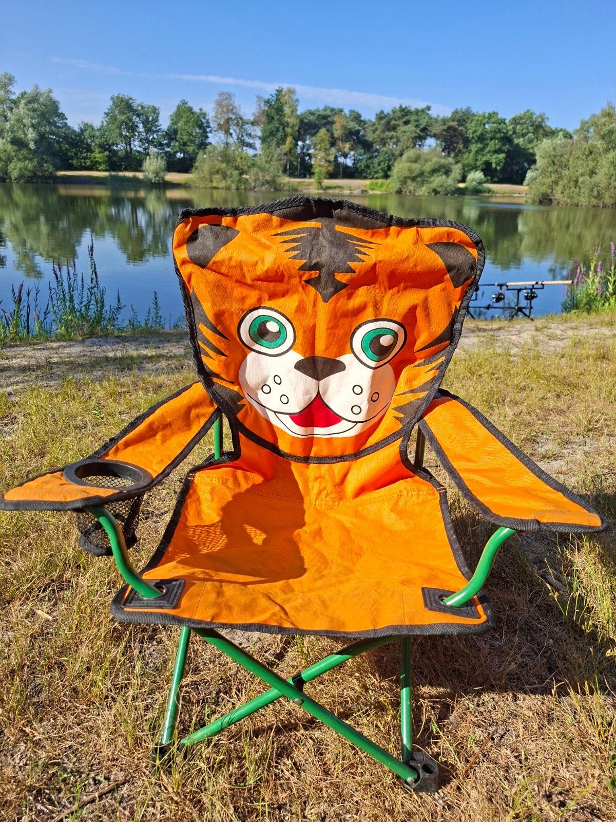 Leuke kinderstoel met tijgerprint - ideaal voor buiten, Ophalen, Gebruikt, Jongen of Meisje