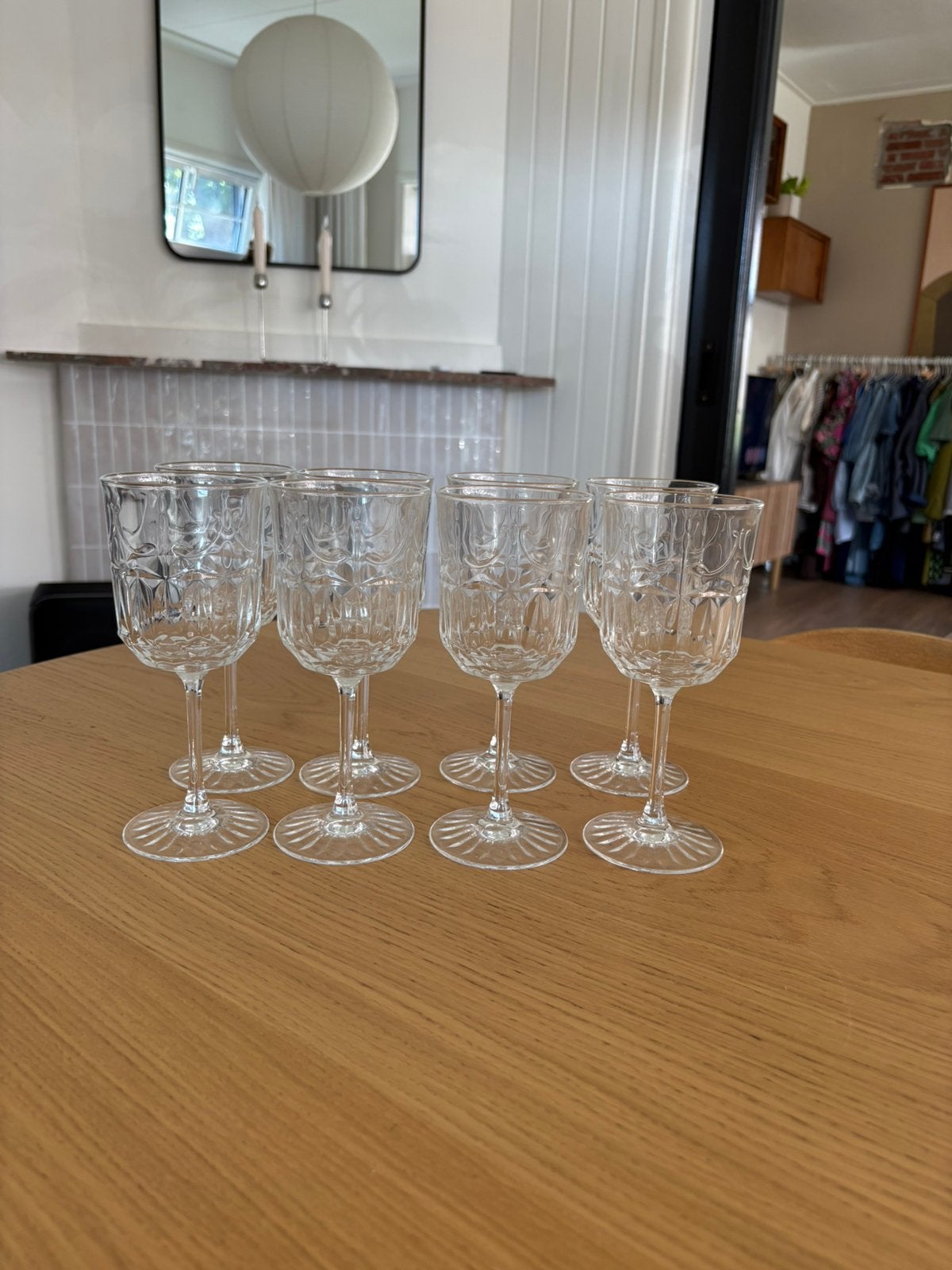 8 x wijnglas IKEA sallskaplig, Ophalen, Zo goed als nieuw, Overige stijlen
