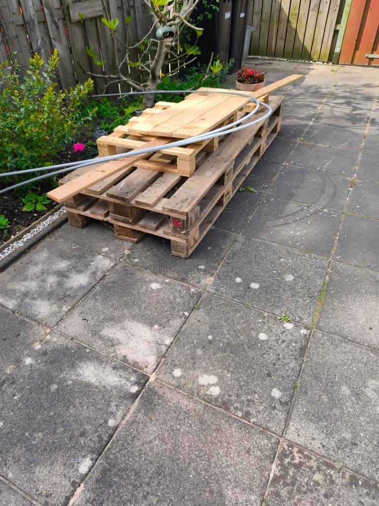 2x HT pallets, Doe-het-zelf en Verbouw, Hout en Planken, Ophalen of Verzenden, Overige houtsoorten, Minder dan 200 cm, Pallet