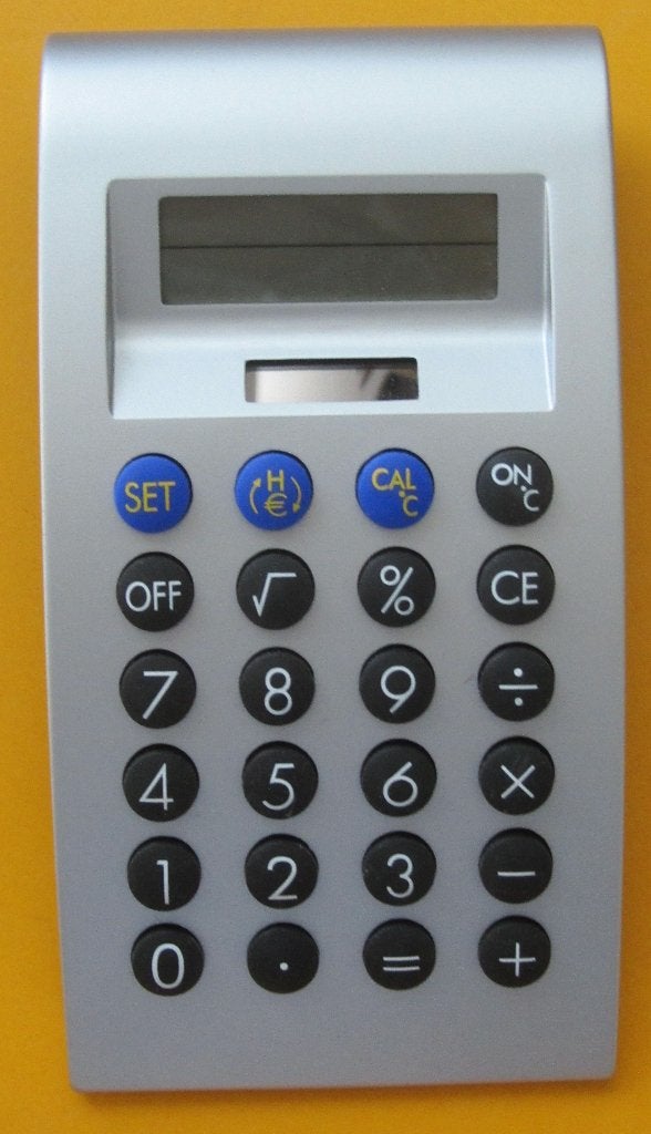 Eurocalculator met een glimlach naar het guldentijdperk, Ophalen of Verzenden, Zo goed als nieuw