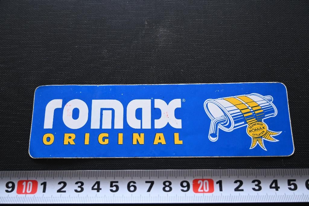 sticker uitlaten ROMAX original, Ophalen, Zo goed als nieuw
