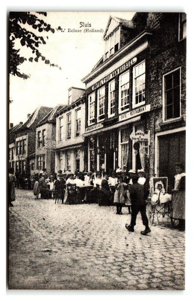 Sluis,, Verzenden, 1940 tot 1960, Ongelopen, Zeeland