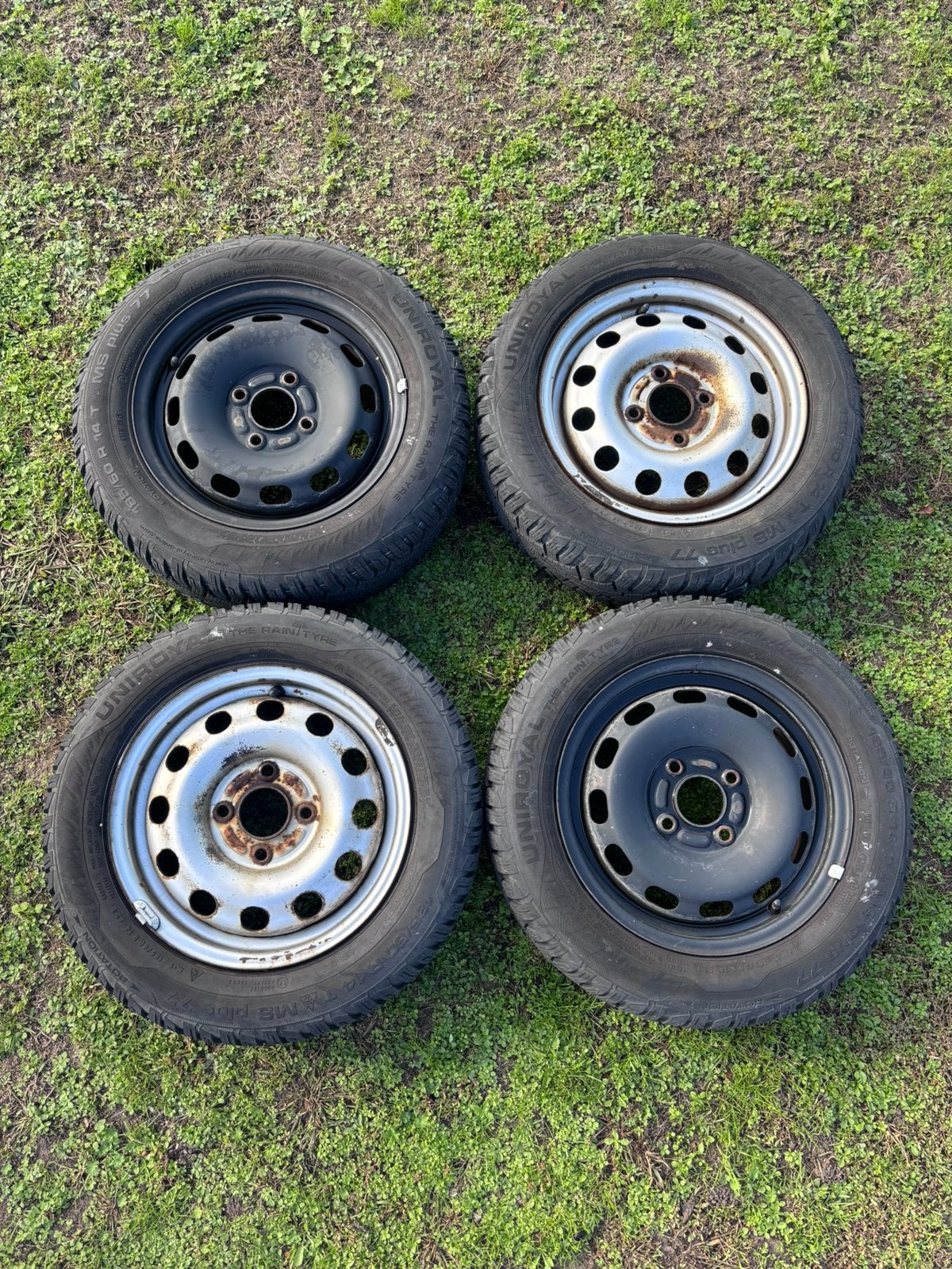 Winterbanden 14 inch 4x100, Ophalen