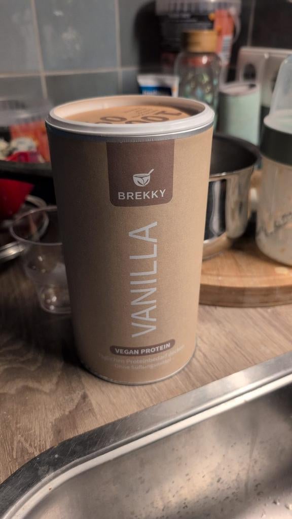 Brekky Vanille Vegan Proteïne Shake, Ophalen of Verzenden, Zo goed als nieuw, Poeder of Drank