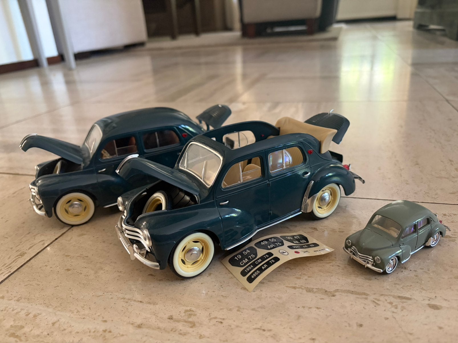 Solido Renault 4CV set (ook los te koop), Ophalen, Zo goed als nieuw, Auto