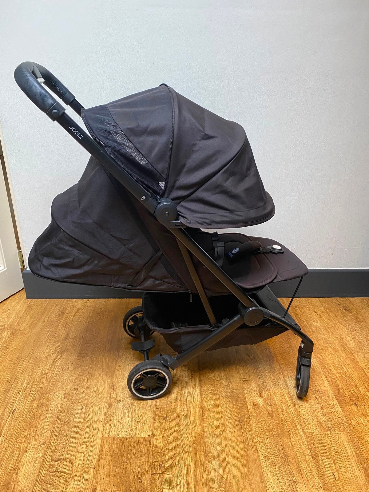 Joolz Aer+ Space Black Buggy + veel accessoires, Kinderen en Baby's, Ophalen, Zo goed als nieuw, Kinderwagen, Verstelbare duwstang