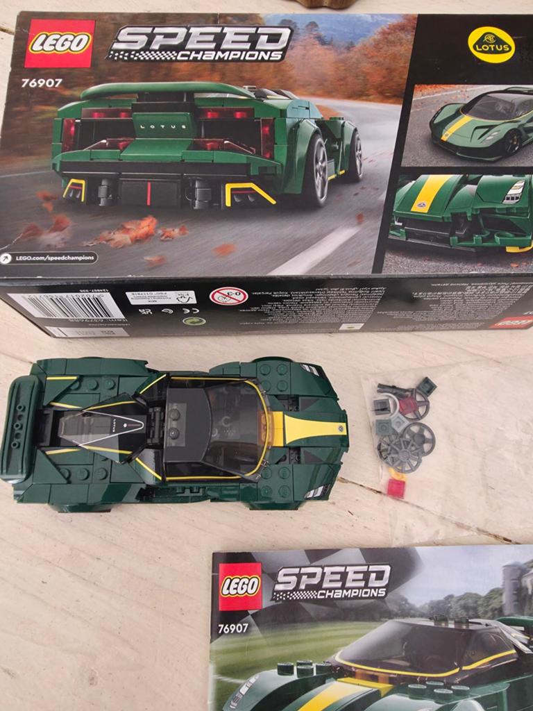 Lego speed champions Lotus 76907 100% compleet, Inclusief extra onderdelen, Lego, Zo goed als nieuw, Complete set