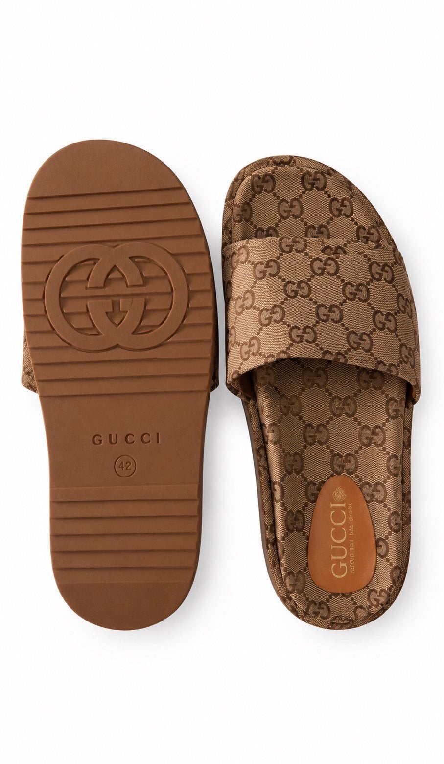 Gucci slippers 1 op 1, Slippers, Beige, Nieuw, Ophalen of Verzenden